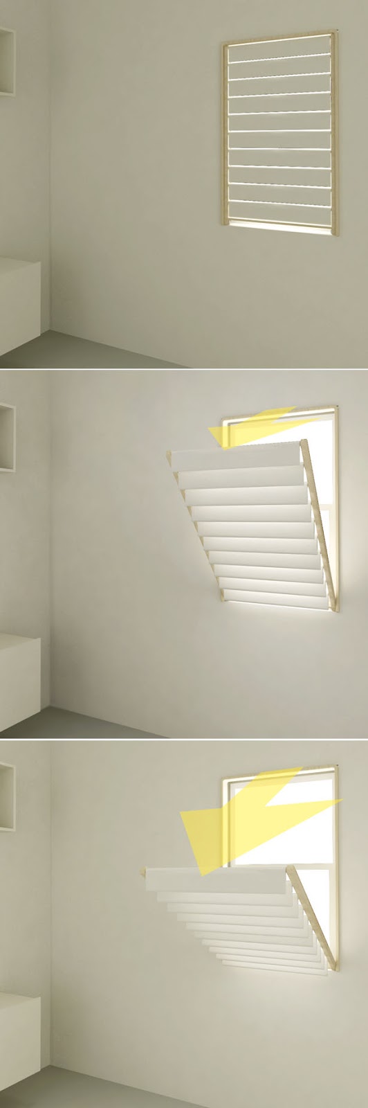 Ventana tendero de ropa diseño multifuncional para espacios reducidos