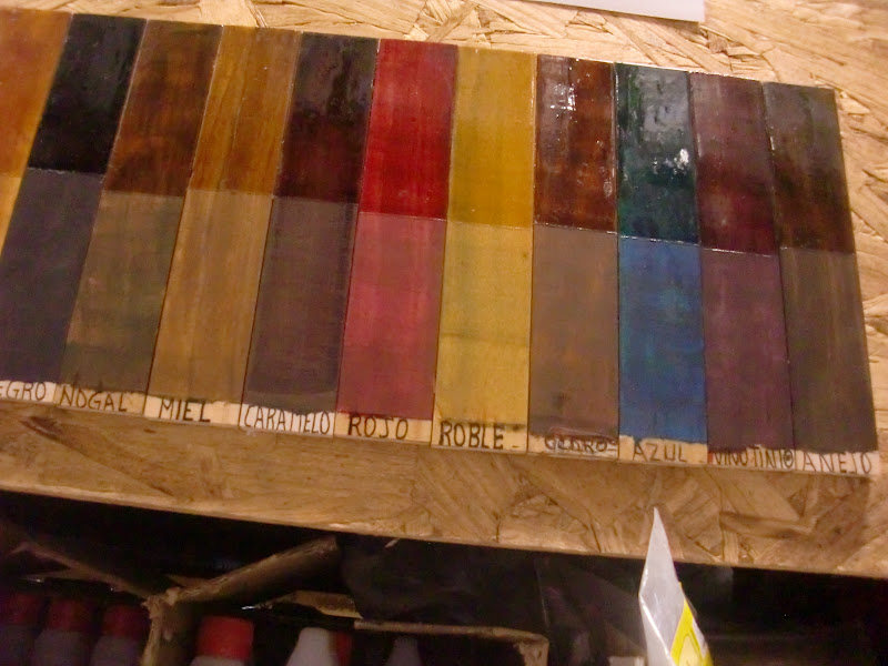 Decoraciones manualidades en madera: como cambiar el tono o color ... Sillas de pino patinadas en colores