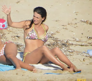 Penelope Cruz wears a Flower Bikini at Corsica, France