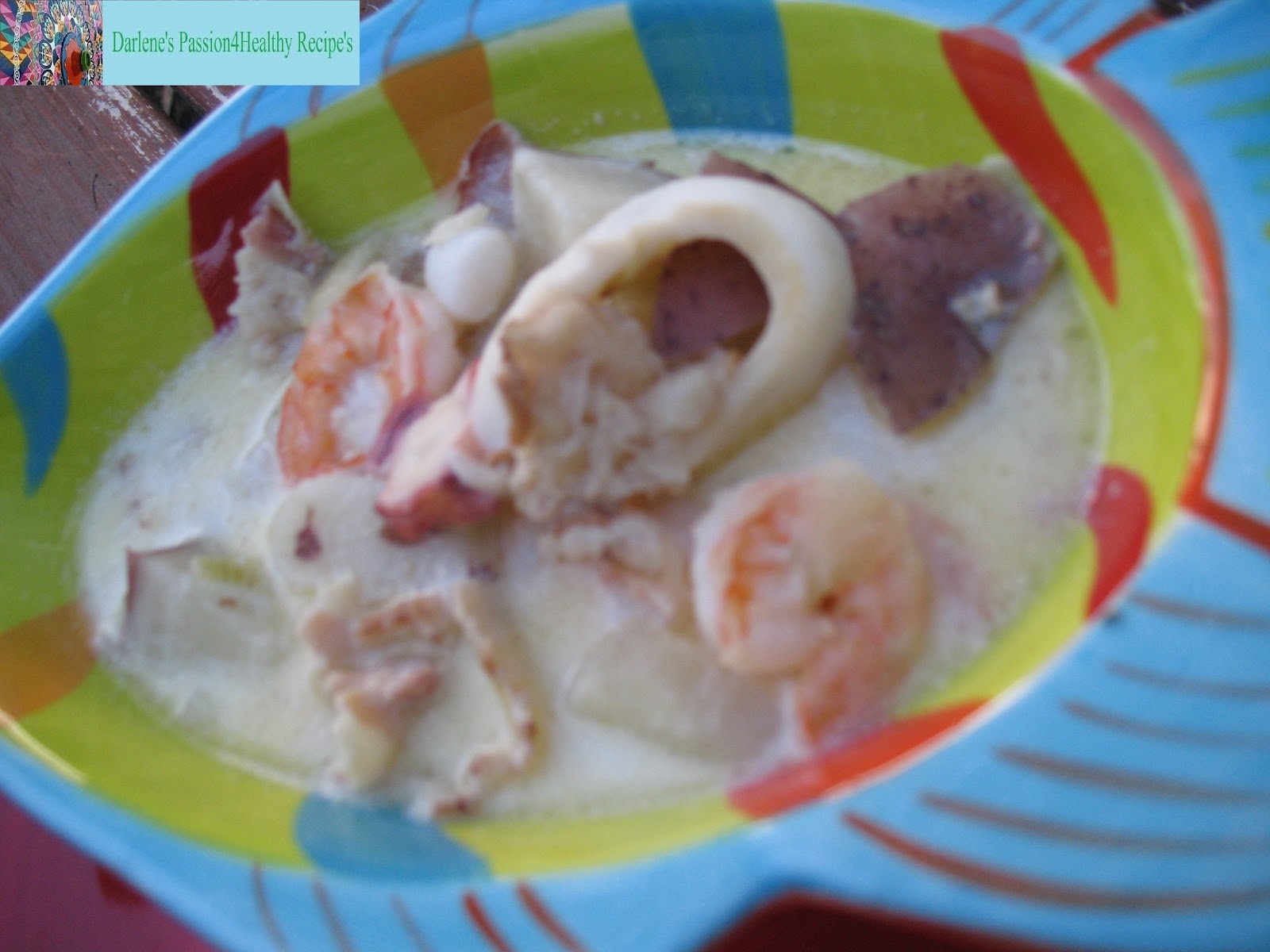 Darlene's Passion4Healthy Recipes Seafood Chowder