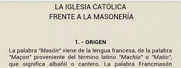 MASONERÍA, QUÉ ES?