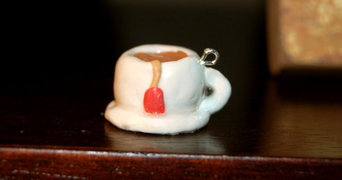 A Spool of Thread Polymer clay tea cup