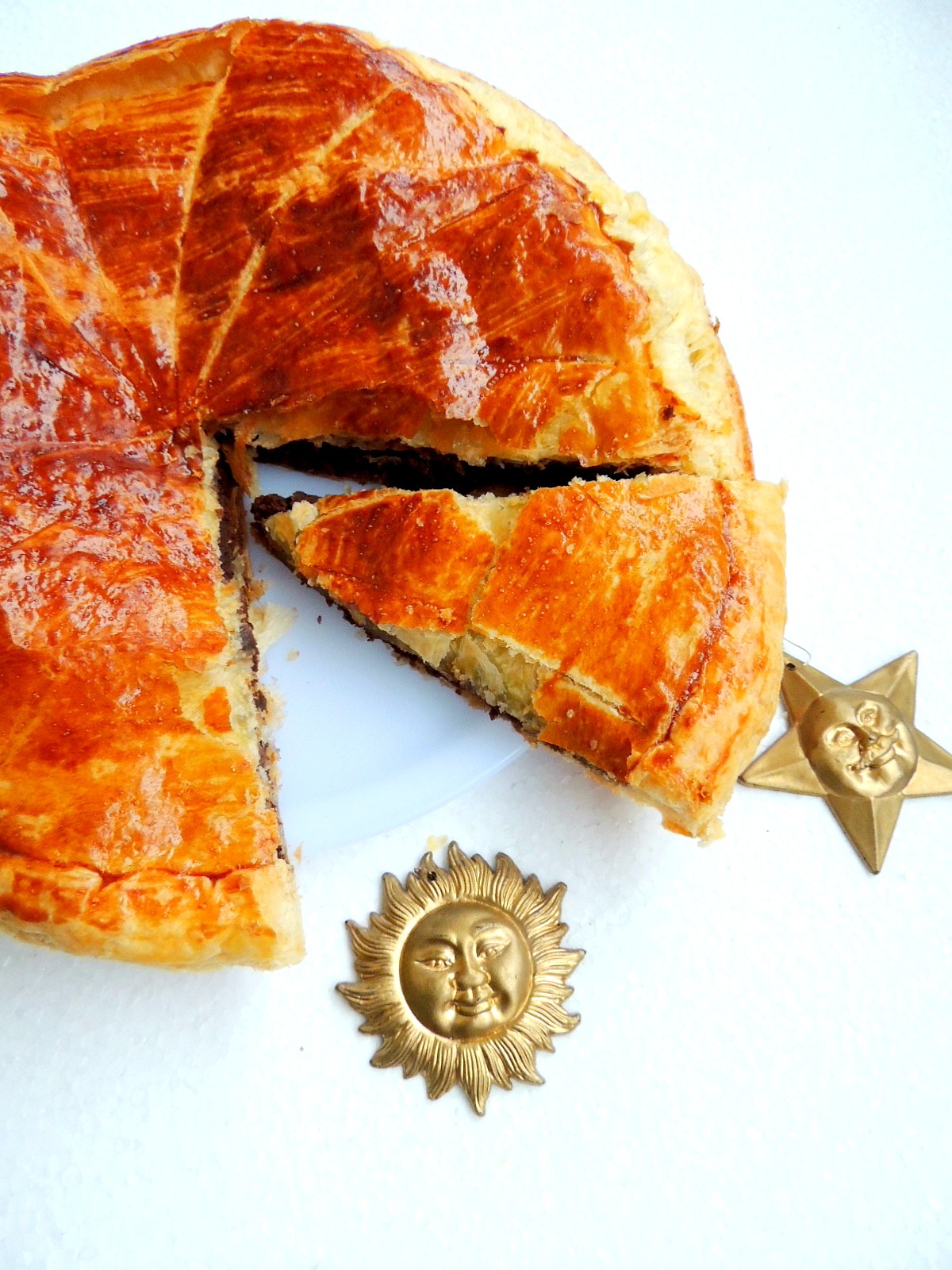 Chocolate Pear French King Cake (Galette des Rois)