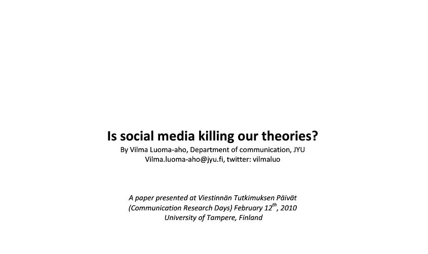 Communication Theories