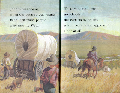 Goodbooksforkids exclusive sample page from Patricia Brennan Demuth's Johnny Appleseed Goodbooksforkids exclusive sample page from Patricia Brennan Demuth's Johnny Appleseed