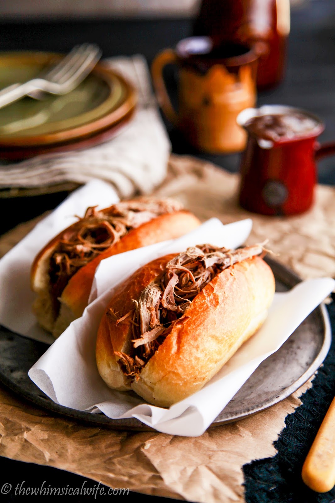 Shredded Beef & Gravy Roll The Whimsical Wife