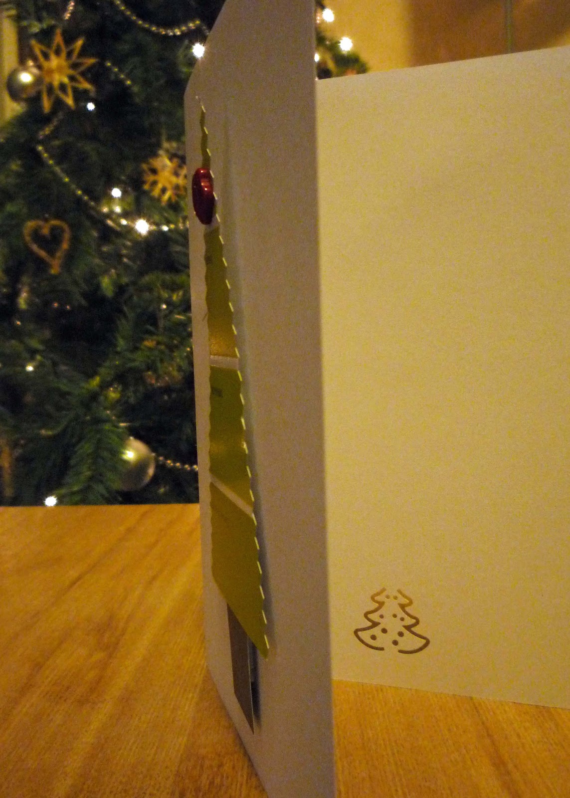 buttons and paint... and Paint Swatch Christmas Cards