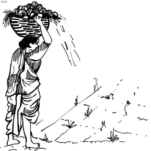 Woman Farmer Coloring Page