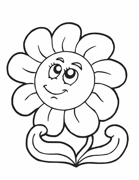 Spring Flower Coloring Pages Printable