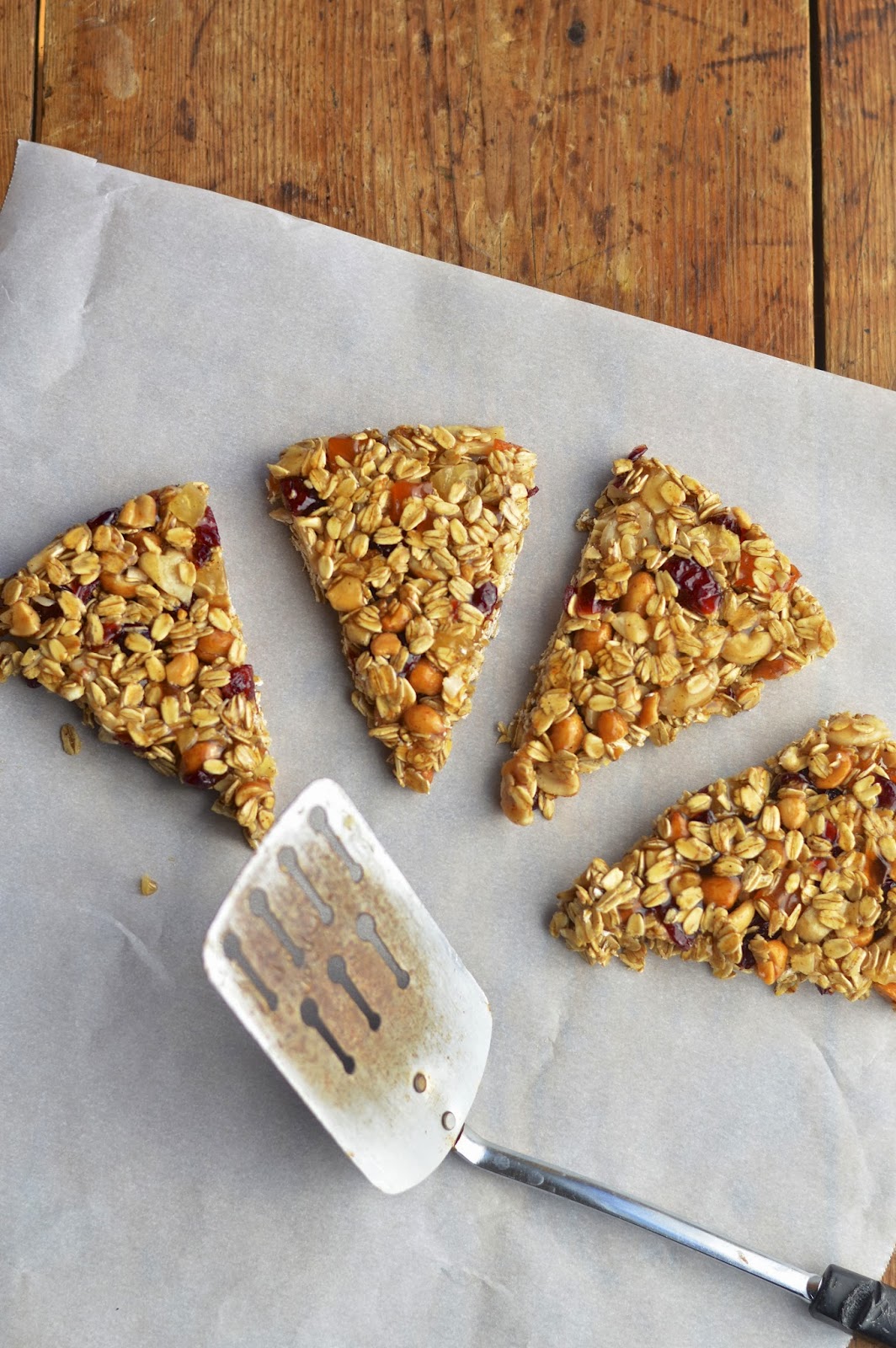 Homemade Trail Mix Granola Bars (Wedges) Gluten Free Virtually