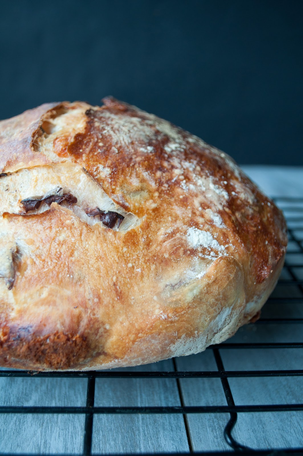 Mostly Sweet and Sometimes Salty Olive & Cheese Loaf