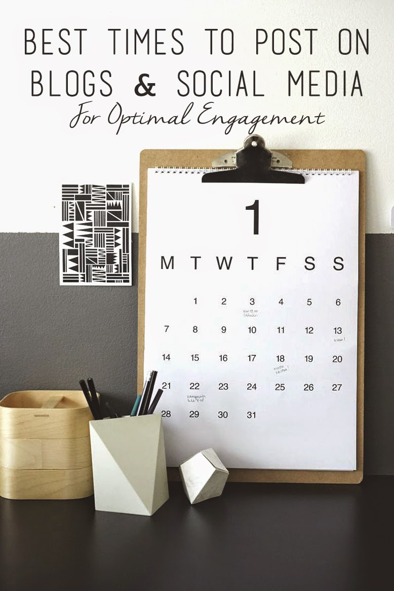 Guide to Scheduling Social Media and Blog Posts blogging tips, social media scheduling, best time to post on facebook, best time to post on blogs, reader engagement, increasing social media engagement