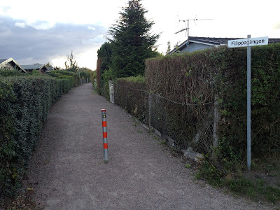 freeway in a carless neighborhood just south of malmo stadium carless neighborhood street
