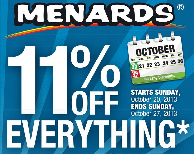 Casual Couponing 11 Rebate At Menards