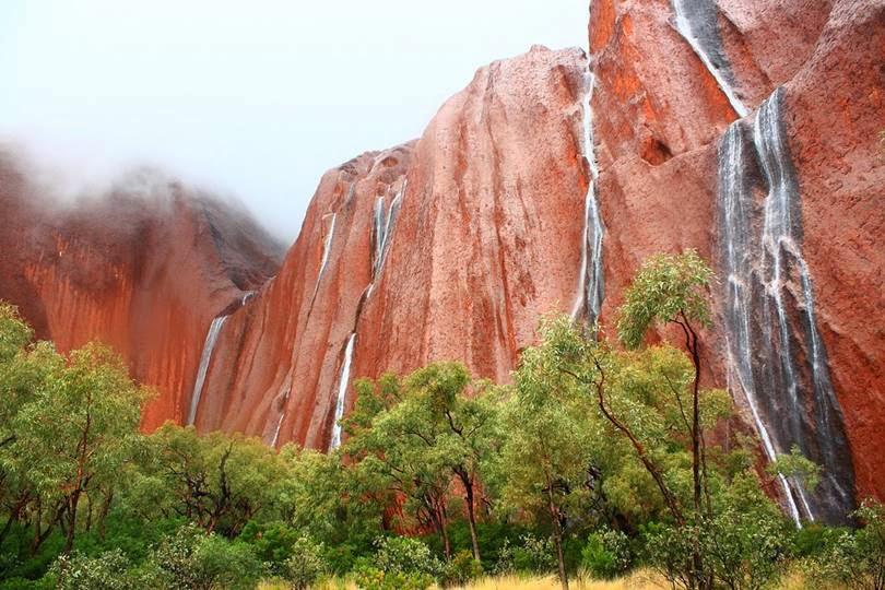 Ayers Rock Waterfall Uluru Never Ever Seen Before