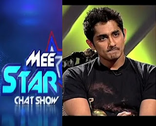 Siddartha in Mee Star Chat Show