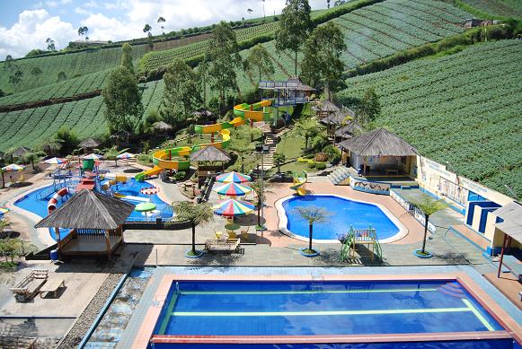 Waterboom Puncak Darajat Garut - Panorama Wisata