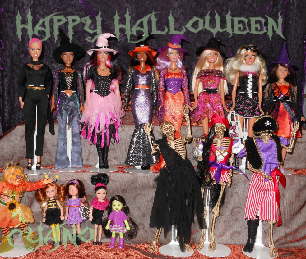 halloween barbie dolls