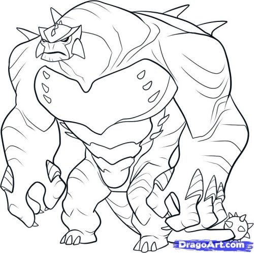Ben 10 Suprema Alienigena para Colorear Pintar Imprimir