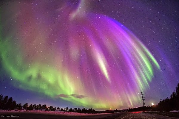 Aurora yang Muncul Saat Badai Matahari 6 April 2014 Aurora yang Muncul Saat Badai Matahari 6 April 2014