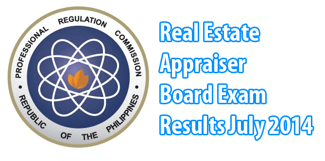 Real Estate Appraiser Board Exam Results July 2014 Real Estate Appraiser Board Exam Results July 2014