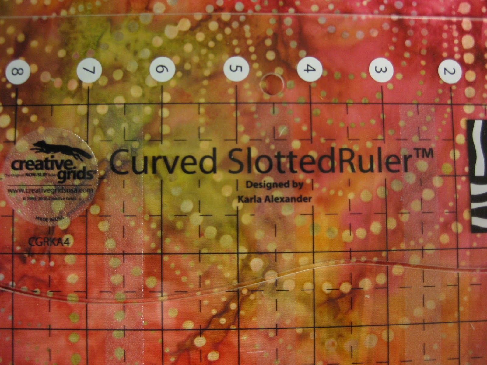janae king designs Karla Alexander's Curved Ruler Quilt