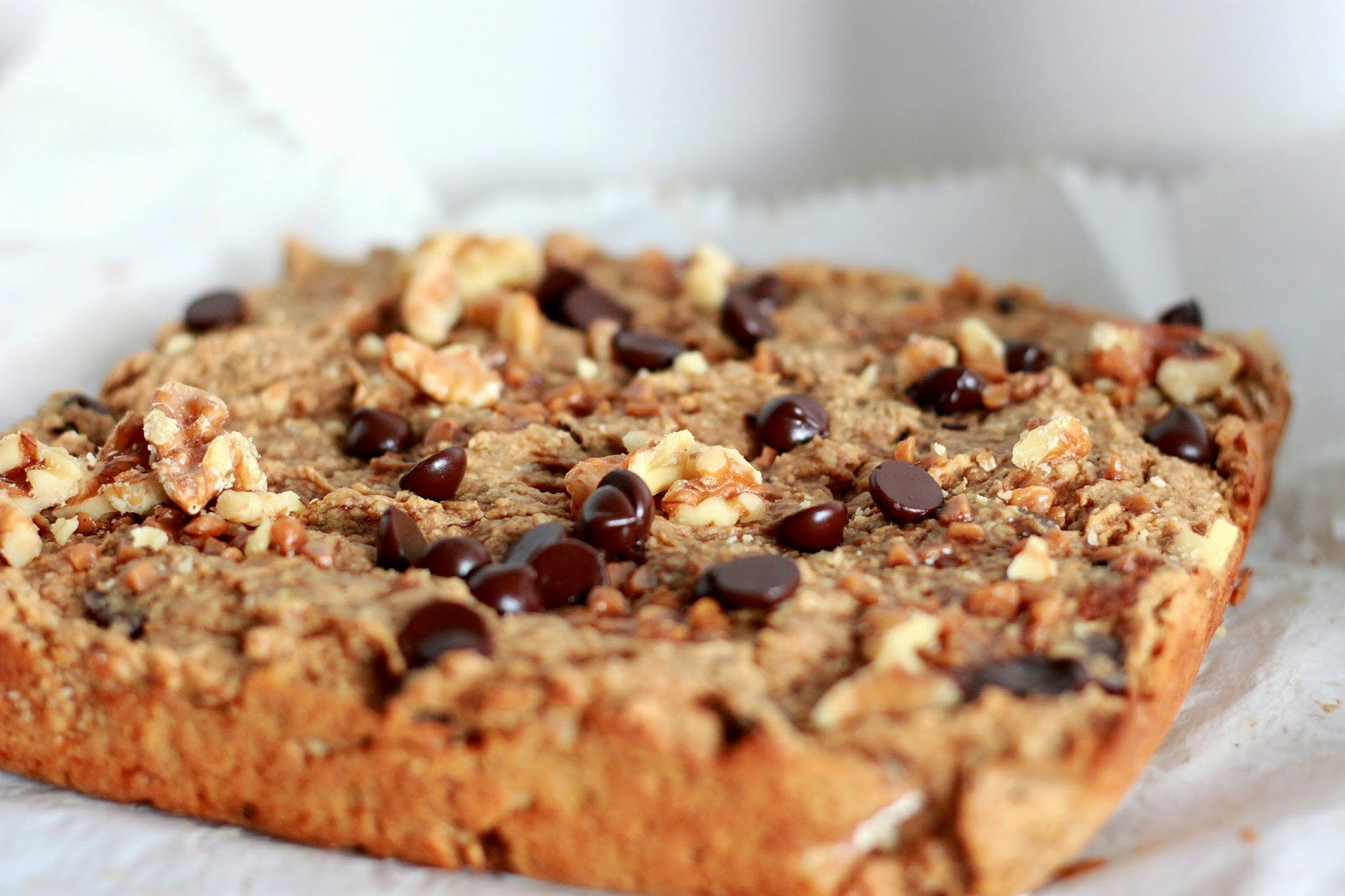 Feeding My Addiction Banana Walnut Breakfast Bars