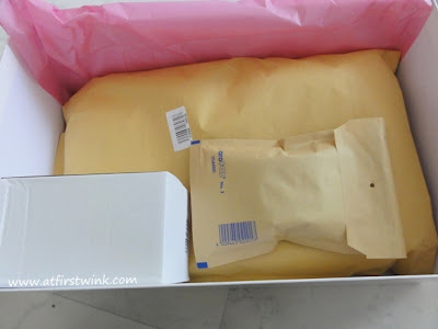 three seperate packages inside of the Glamour Surprise box