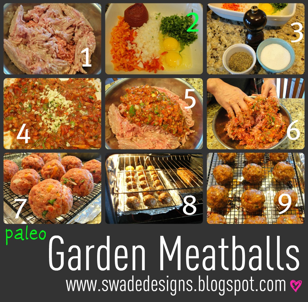 paleo meatballs recipe garden ingredients style