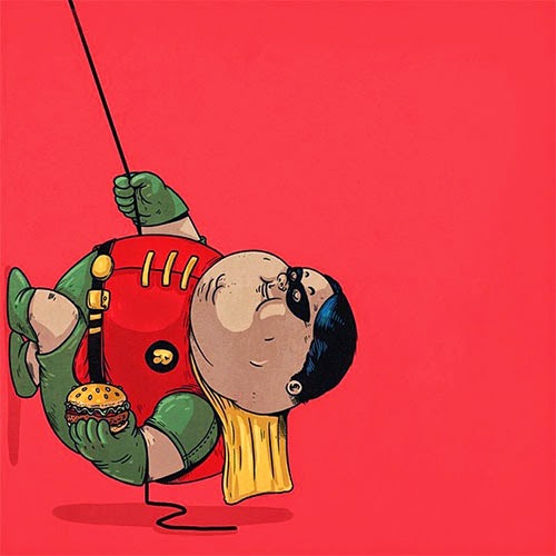 Fat Super Hero Gemuk - DC Fat Robin