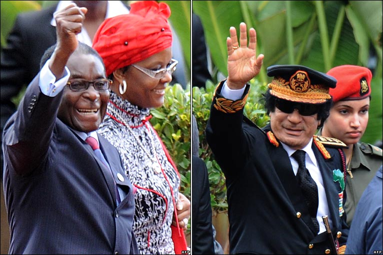 Gaddafi Mugabe