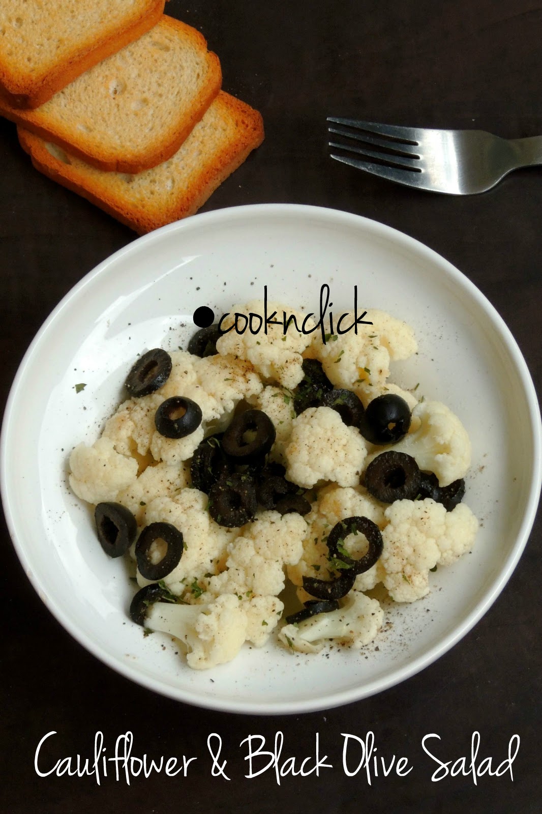 Cauliflower and Black Olive Salad Cook N Click