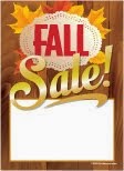 Fall Slotted 5" x 7" Sale Tags