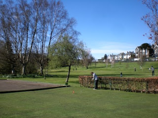 The Pitch & Putt Mini Golf can be seen beyond the Putting Course at Keswick's Hope Park