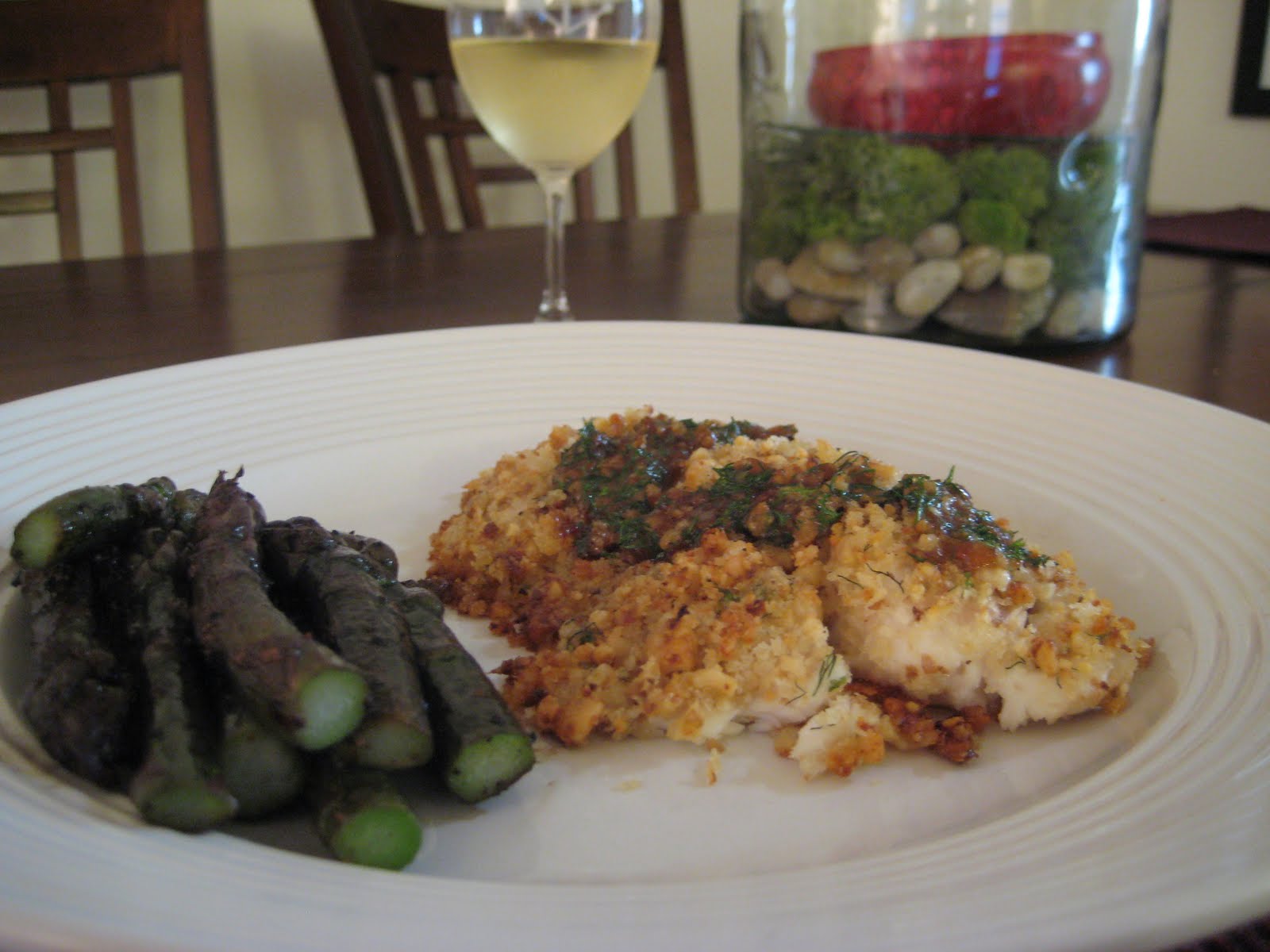 The Lush Chef WalnutCrusted Tilapia with Lemon Wine Sauce