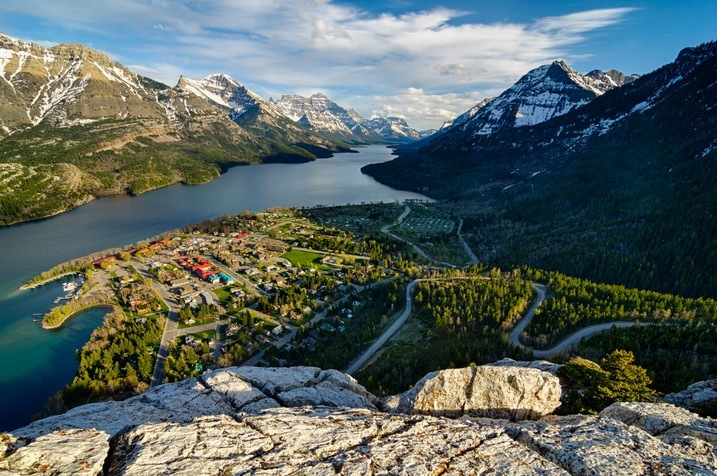 Waterton Lake – a Natural Wonder Embedded in the Mountains, Canada Waterton Lake – a Natural Wonder Embedded in the Mountains, Canada