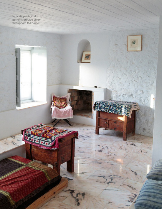 House of artist Brice Marden and family in Hydra, Greece #Hydra