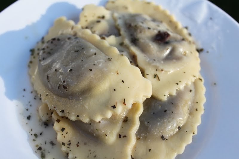 Meatless Meals for Meat Eaters Mushroom Ravioli in Butter Sauce