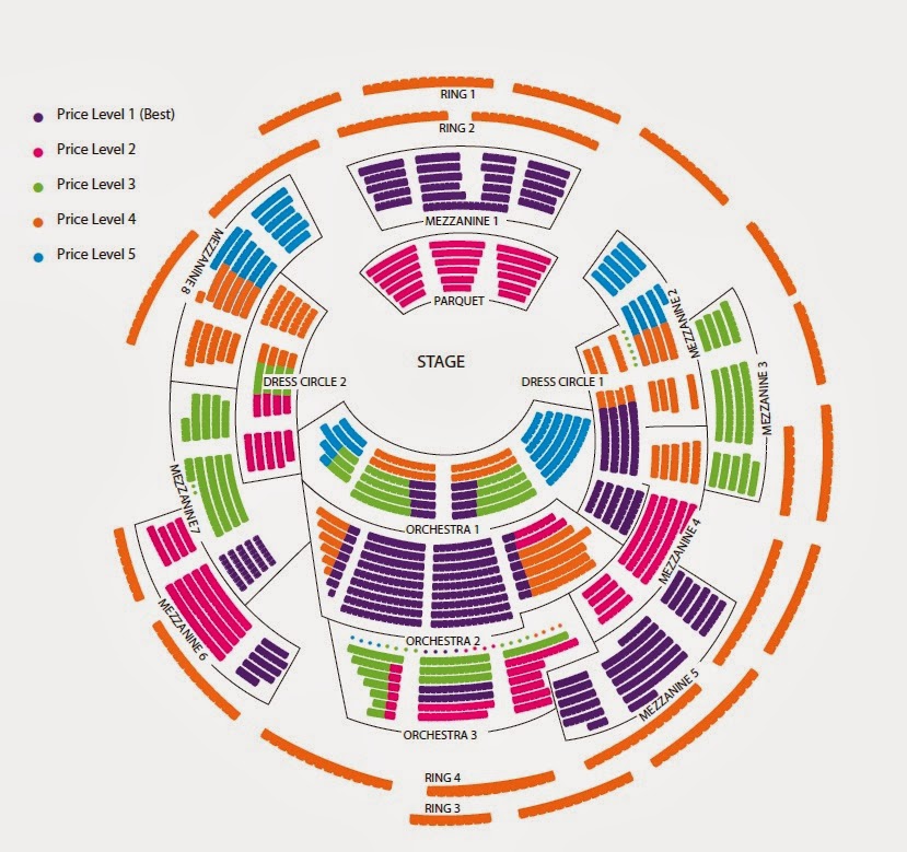 Boettcher Concert Hall Detailed Seating Chart