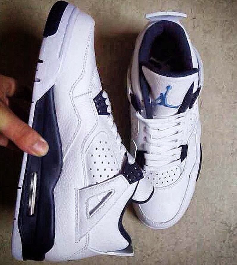 THE SNEAKER ADDICT Air Jordan 4 Legend Blue "Columbia" 2015 Retro Remastered Sneaker Available