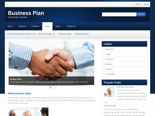 Business Plan Blogger Template