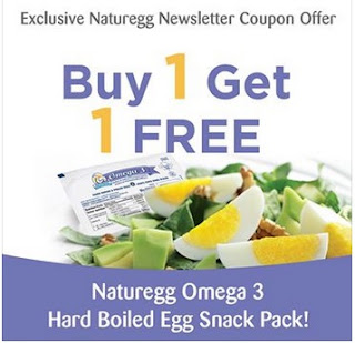 Naturegg Omega BOGO 3 Hard Boiled Egg Snack Pack Coupon