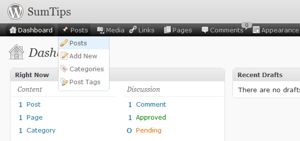 Ozh' Admin Drop Down Menu Ozh' Admin Drop Down Menu