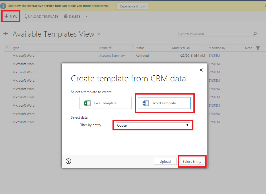How To Create Word Template Inside MS CRM 2016/ MS Dynamics 365