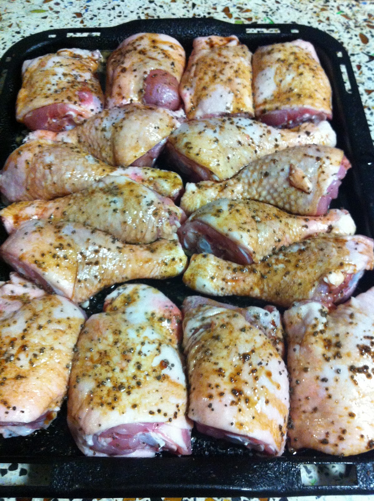 Q Zine Kiribati Chicken roasted in Pepper & Soy with coal baked Whiting