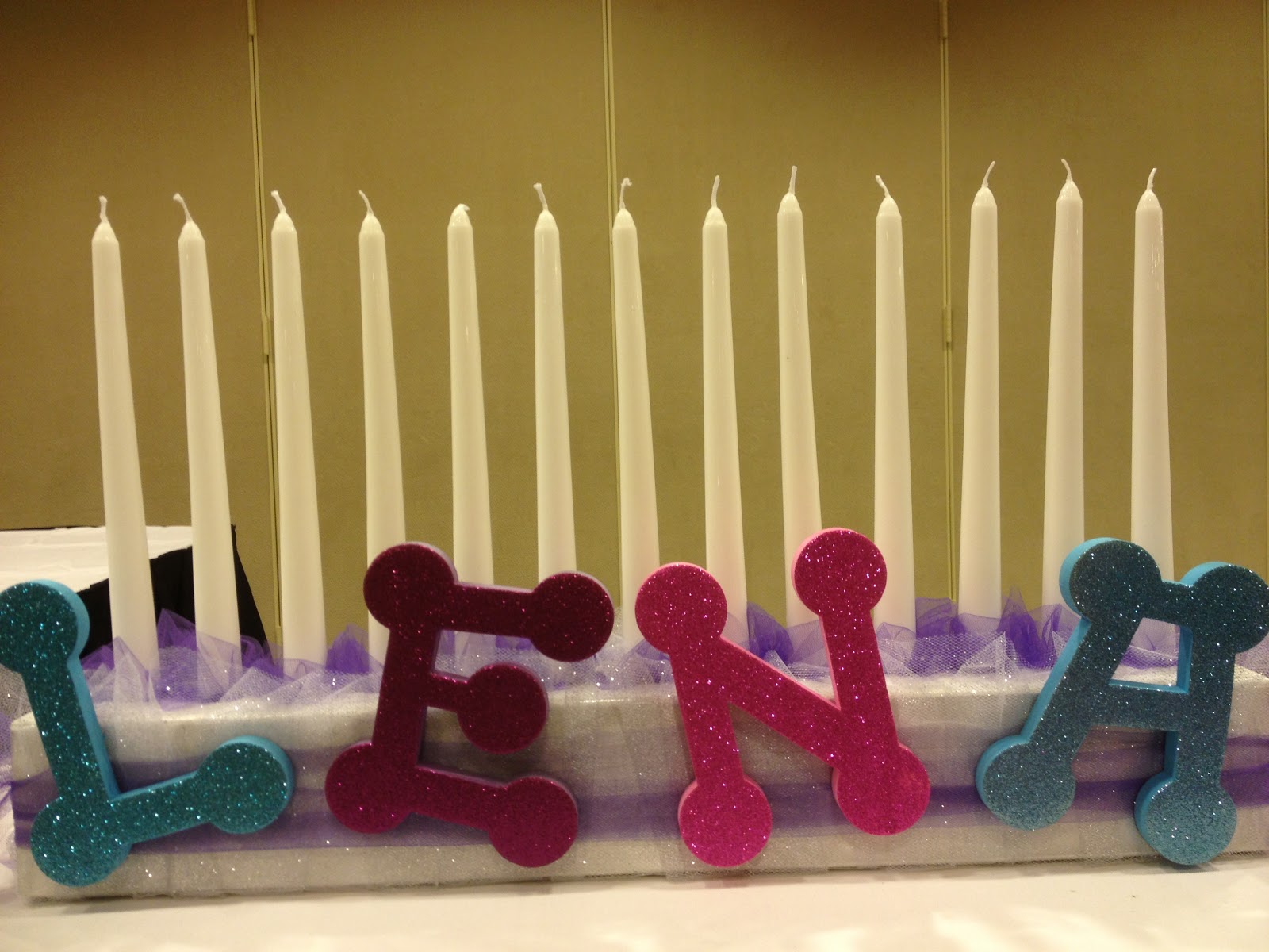 Adventures in DIY DIY Bat Mitzvah Candle Lighting Board