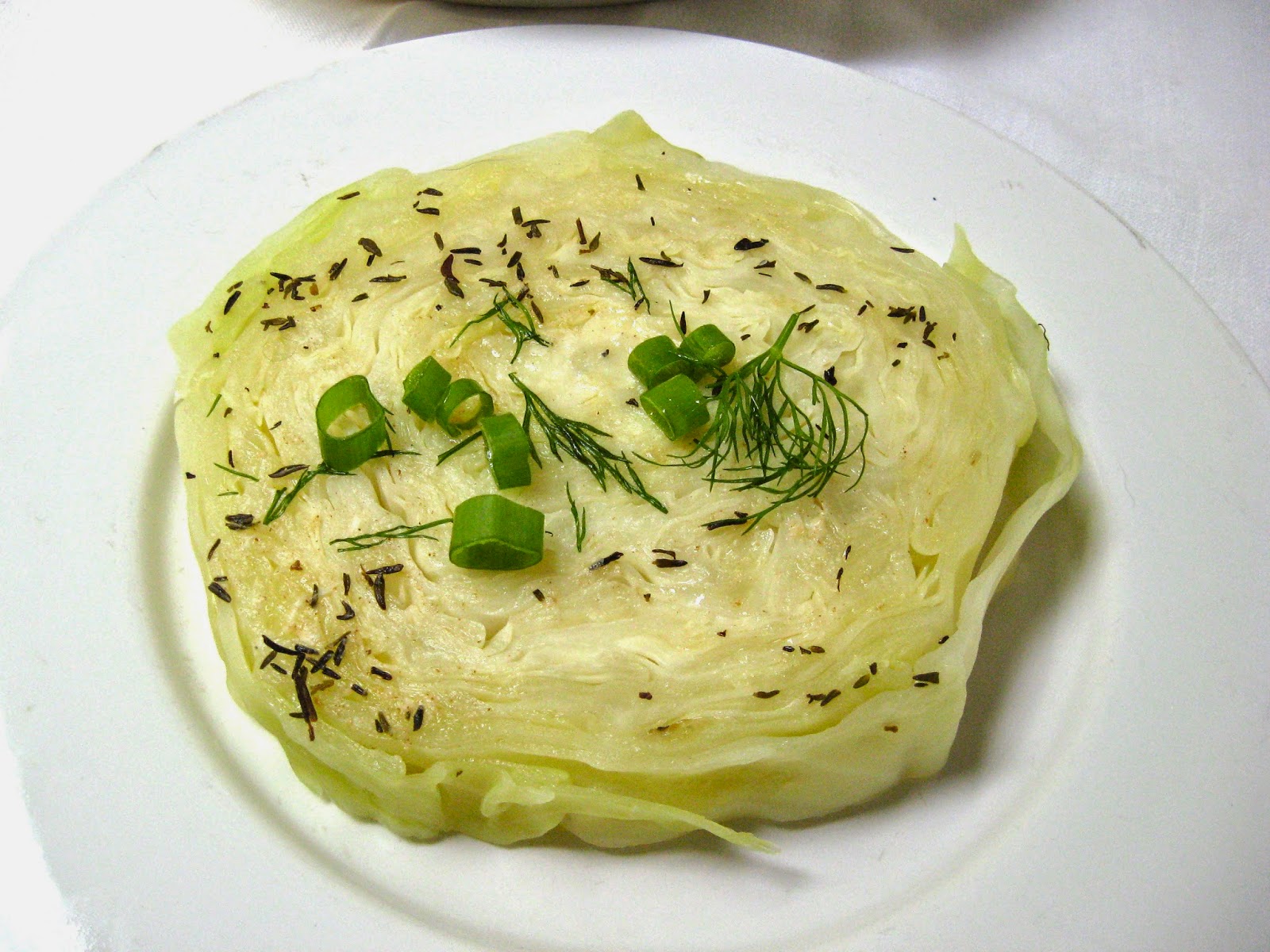 she's in the kitchen buttery cabbage slices