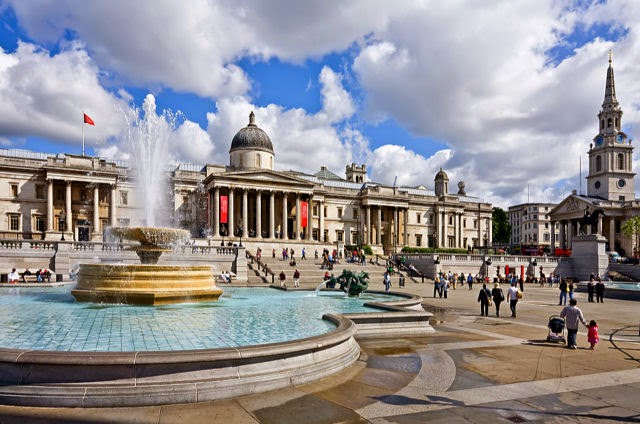 Trafalgar Square, London, England, UK