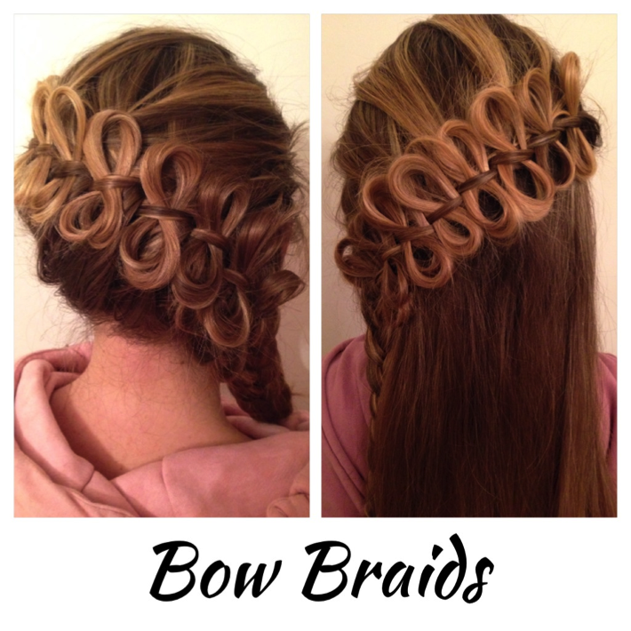 Ivanhairstyle Diagonal Bow Braid Hairstyle