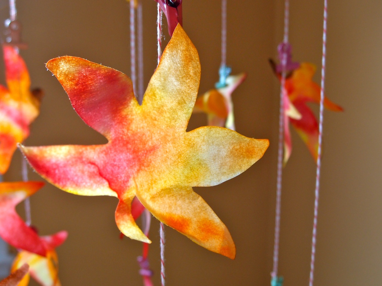 Hipster's Tea Party: Watercolor Leaves - Kids Craft!